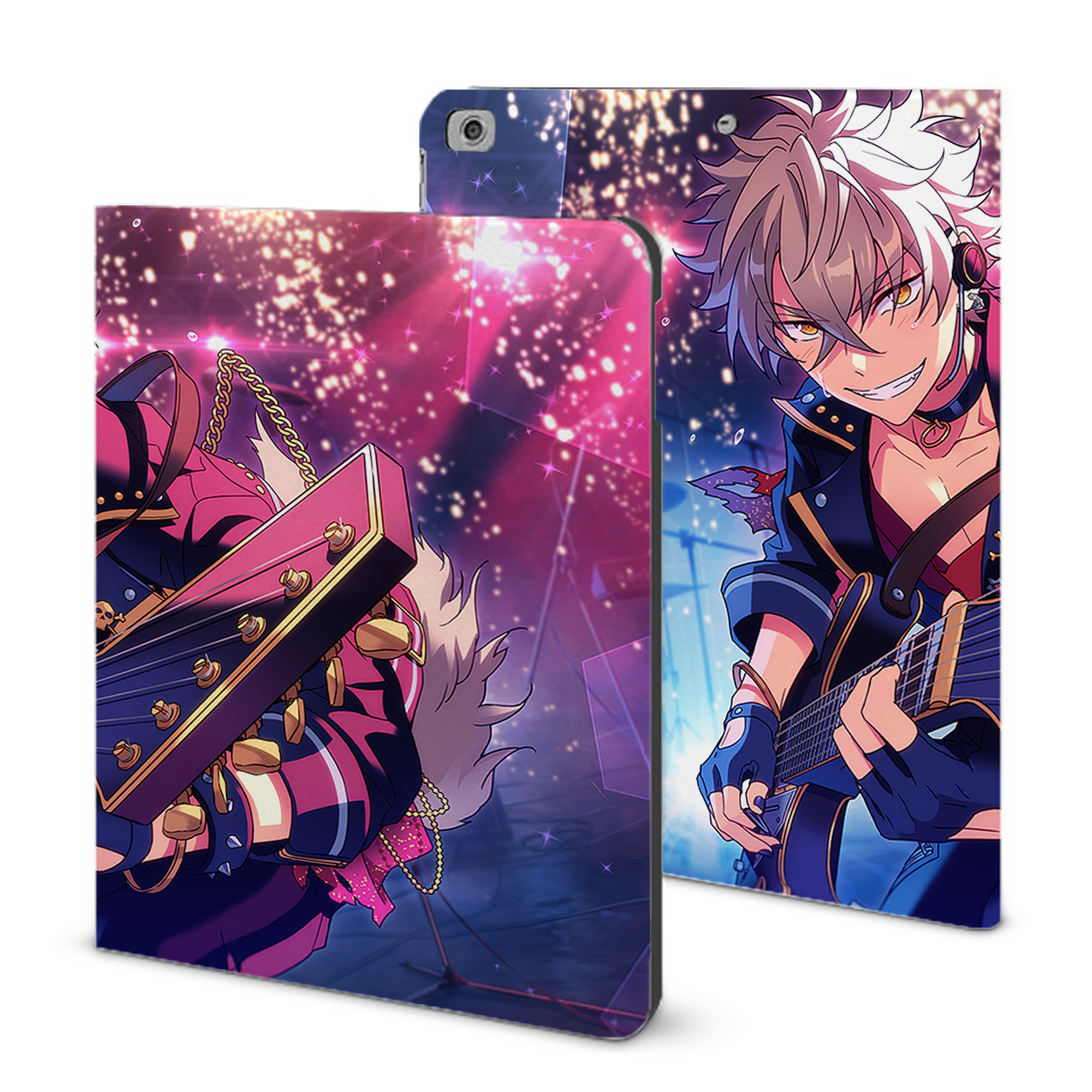 （画像用） あんさんぶるスターズ! Ensemble Stars IPad ケース ブック型 PUレザー TPU 耐衝撃 軽量 薄型 ペン収納なし 全面保護 IPad 各モデル対応